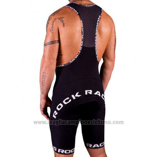 2016 Abbigliamento Ciclismo Rock Racing Marrone e Bianco Manica Corta e Salopette